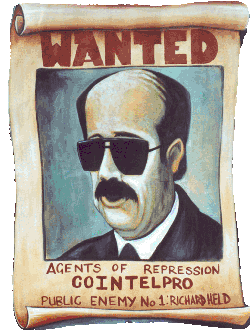 Wanted! Richard Held - Public Enemy No. 1 - banner by Travers